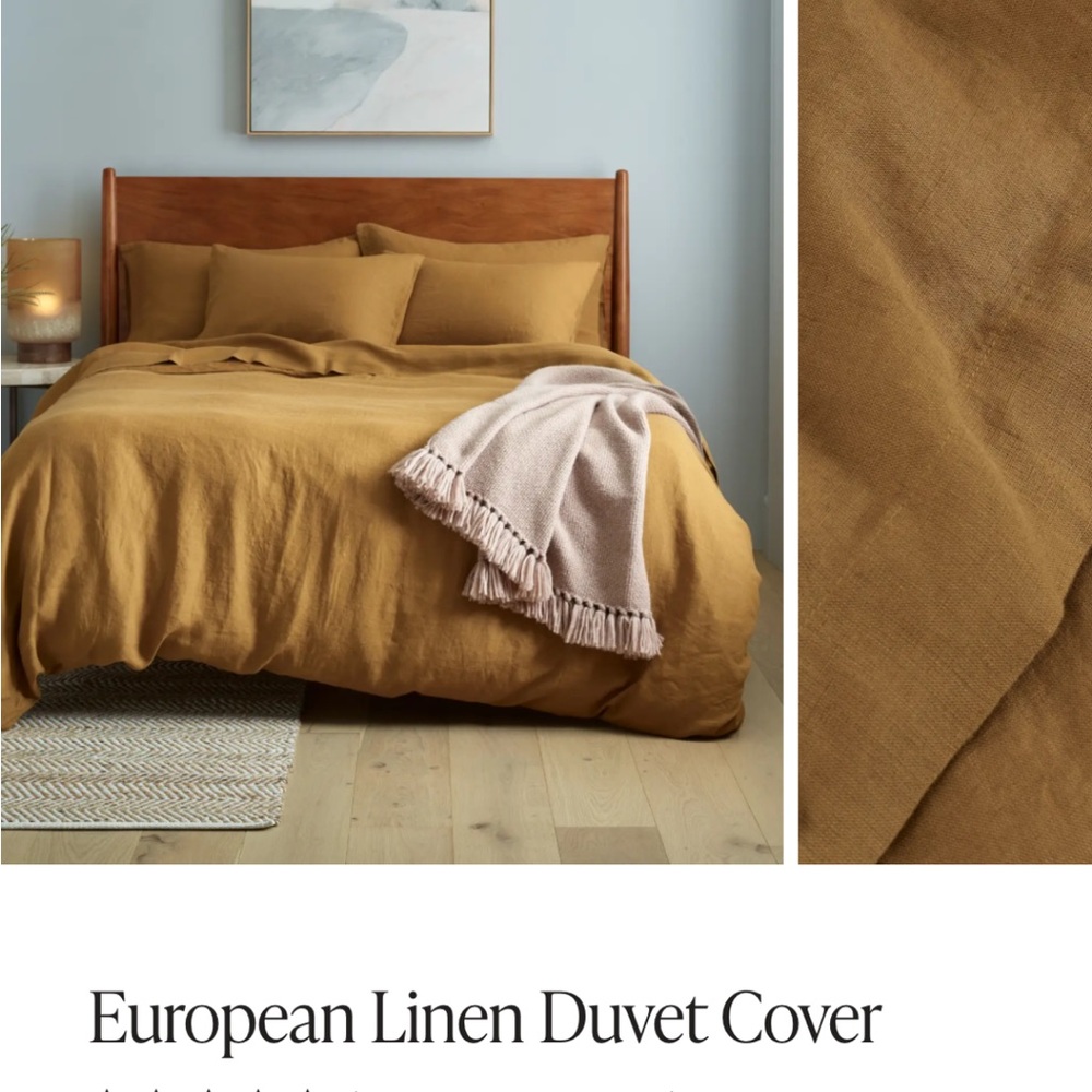 Quince European Linen Duvet Cover